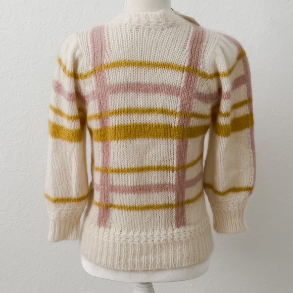 🚫Sold🚫 Sezane Sweater Striped Jumper Cream BNWT - Picture 6 of 9